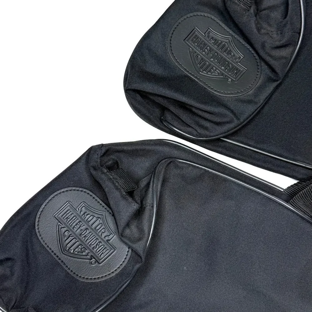 Pair 2 Harley Davidson Saddlebag Travel Paks 22x9 Liners Luggage Pack Bags Black